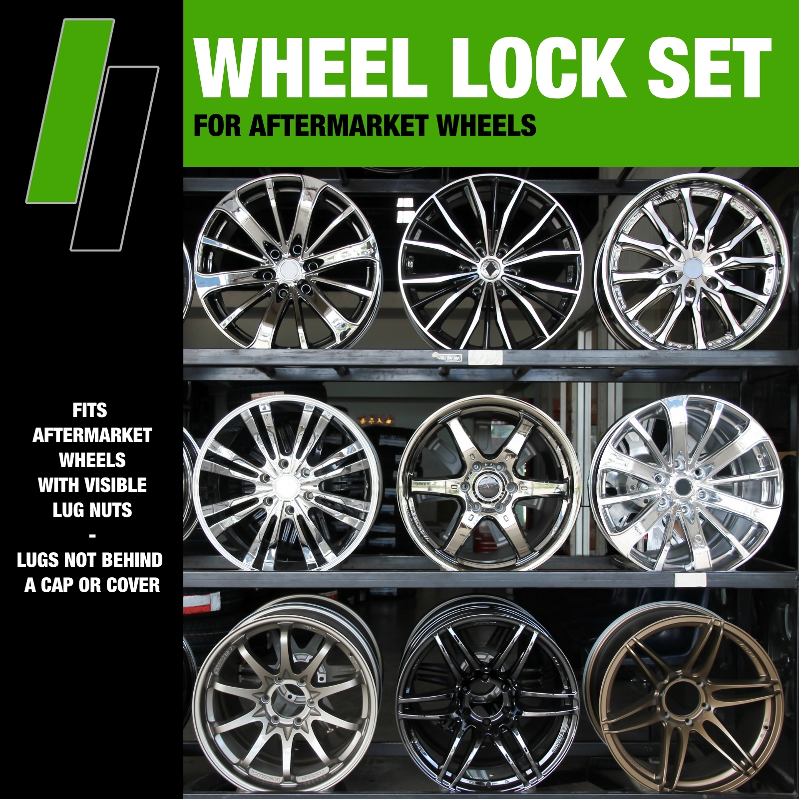 ChromeWheelLockscompatiblewith1992-1999PontiacBonneville