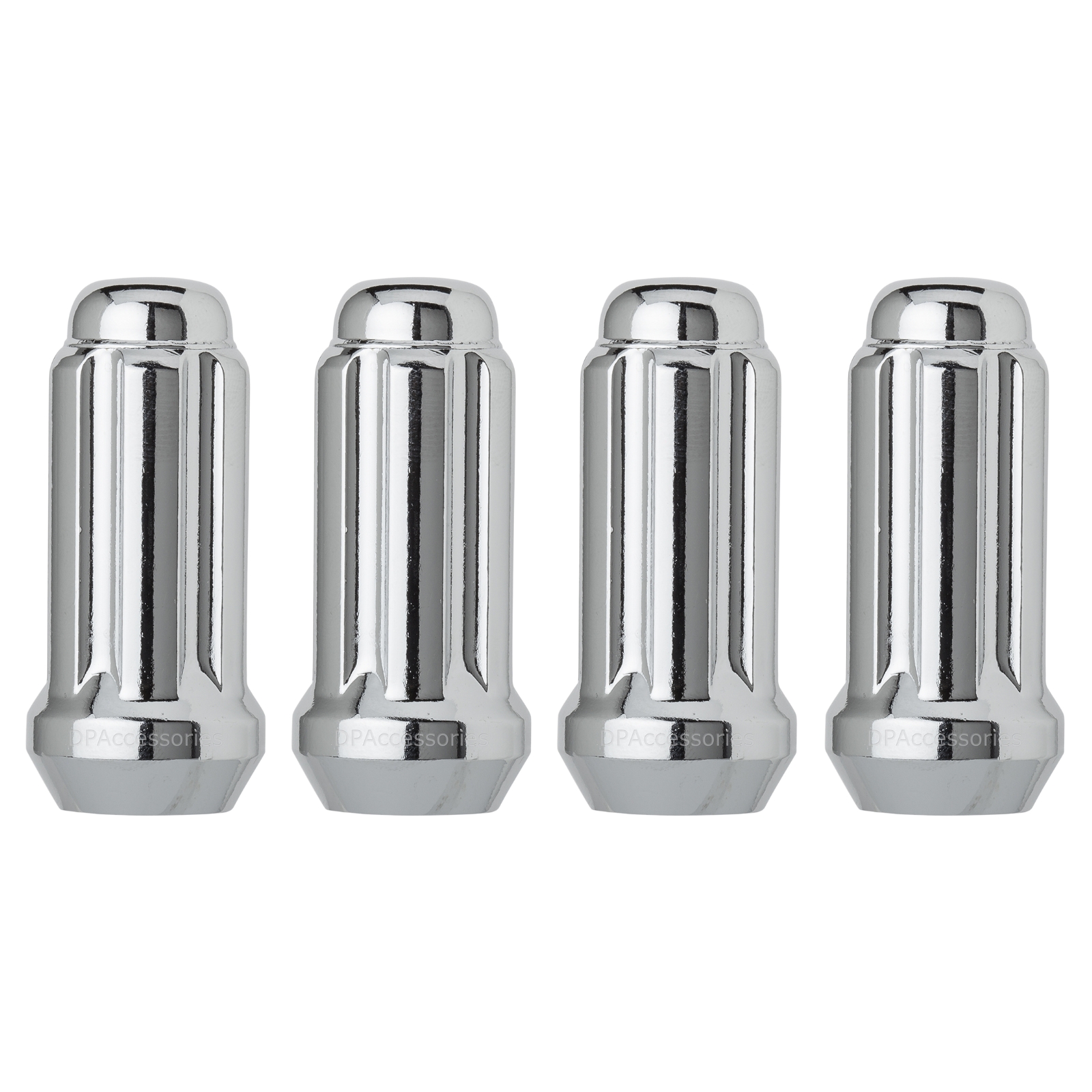 20x Chrome Spline Lug Nuts – 1/2 X 20 Closed End – Excalibur, Free Shipping