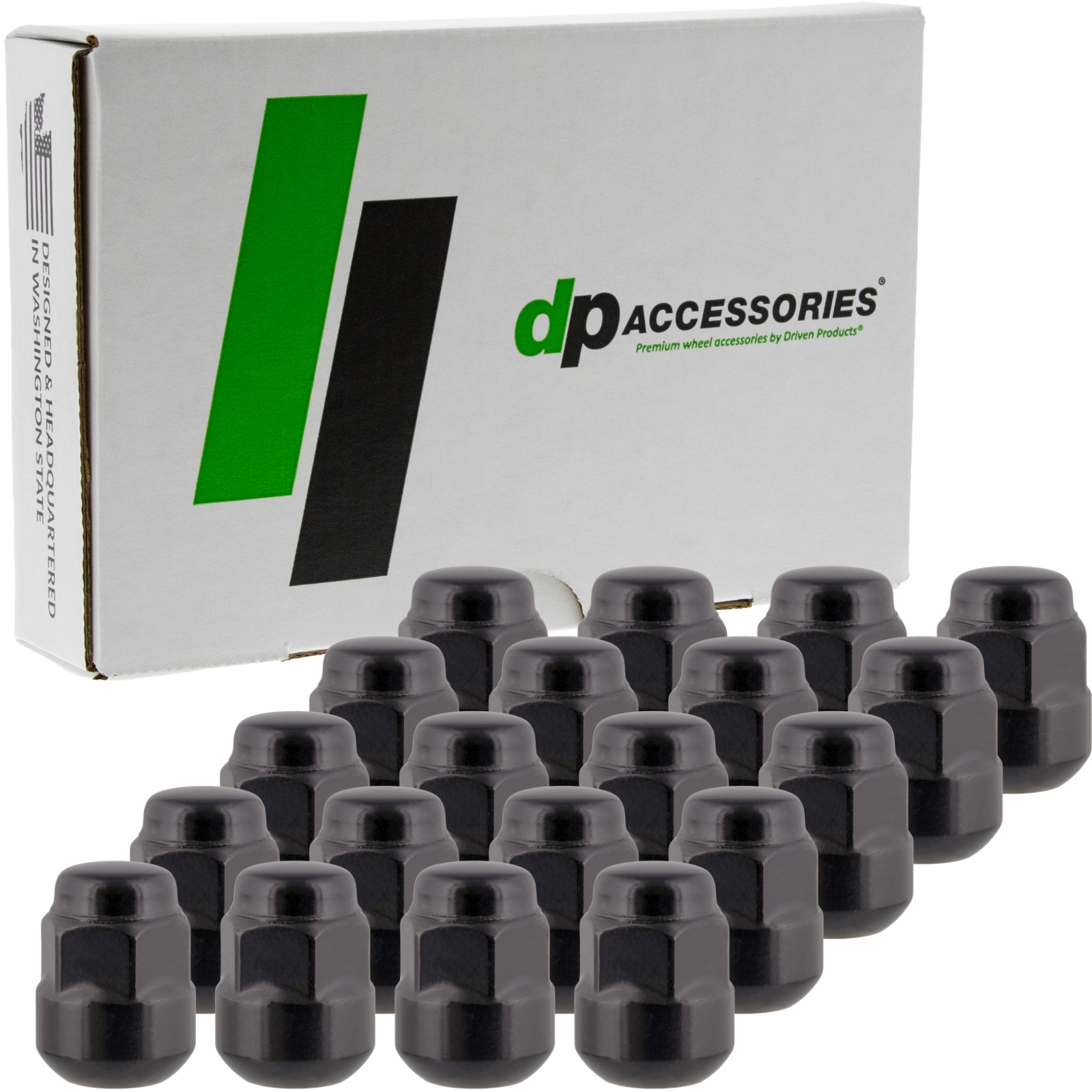 Black Lug Nuts Compatible with Honda-Acura | 90304-SA5-013 | Set
