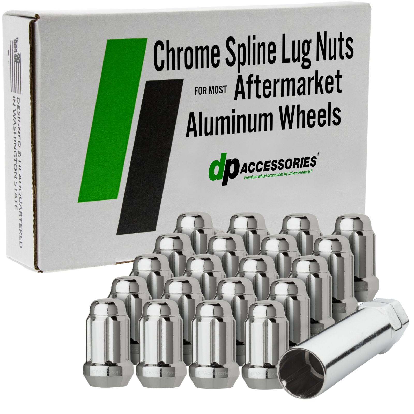 Chrome Lug Nuts for 1990-1996 Nissan 300ZX with Aftermarket