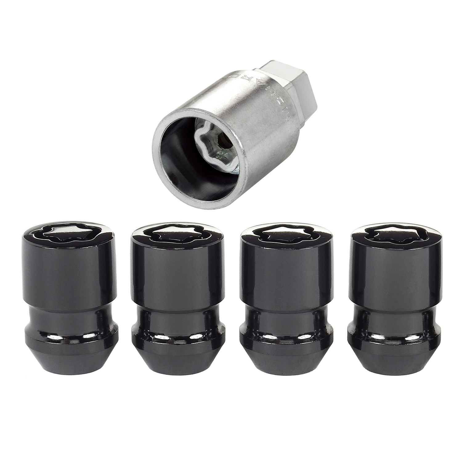 McGard 24025 Black 1/220 Bulge Acorn Cone Seat Lug Nuts eBay