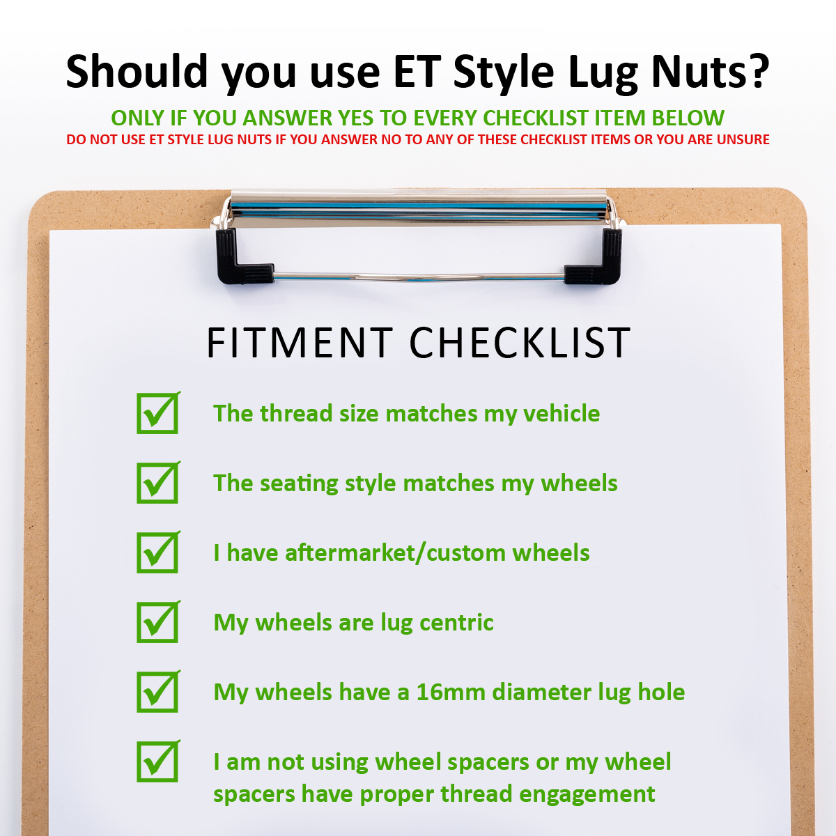 16 Black 12x1.25 Closed End ET Spline Tuner Lug Nuts for Aftermarket Wheels eBay