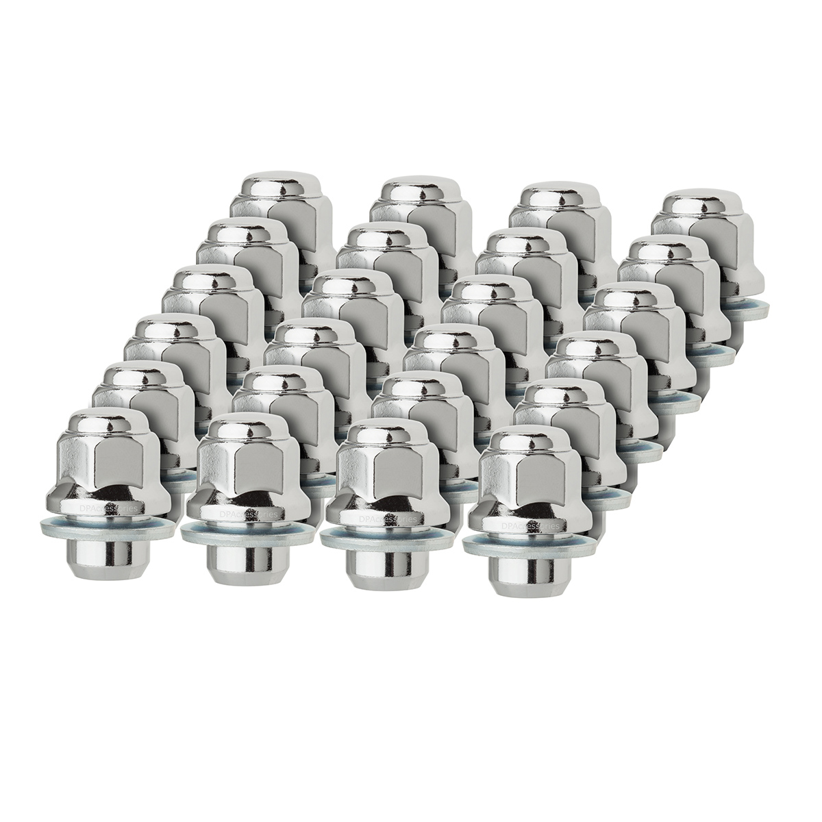 24 x Chrome 12x1.25 Lug Nuts for Nissan (200918) Infiniti (200718