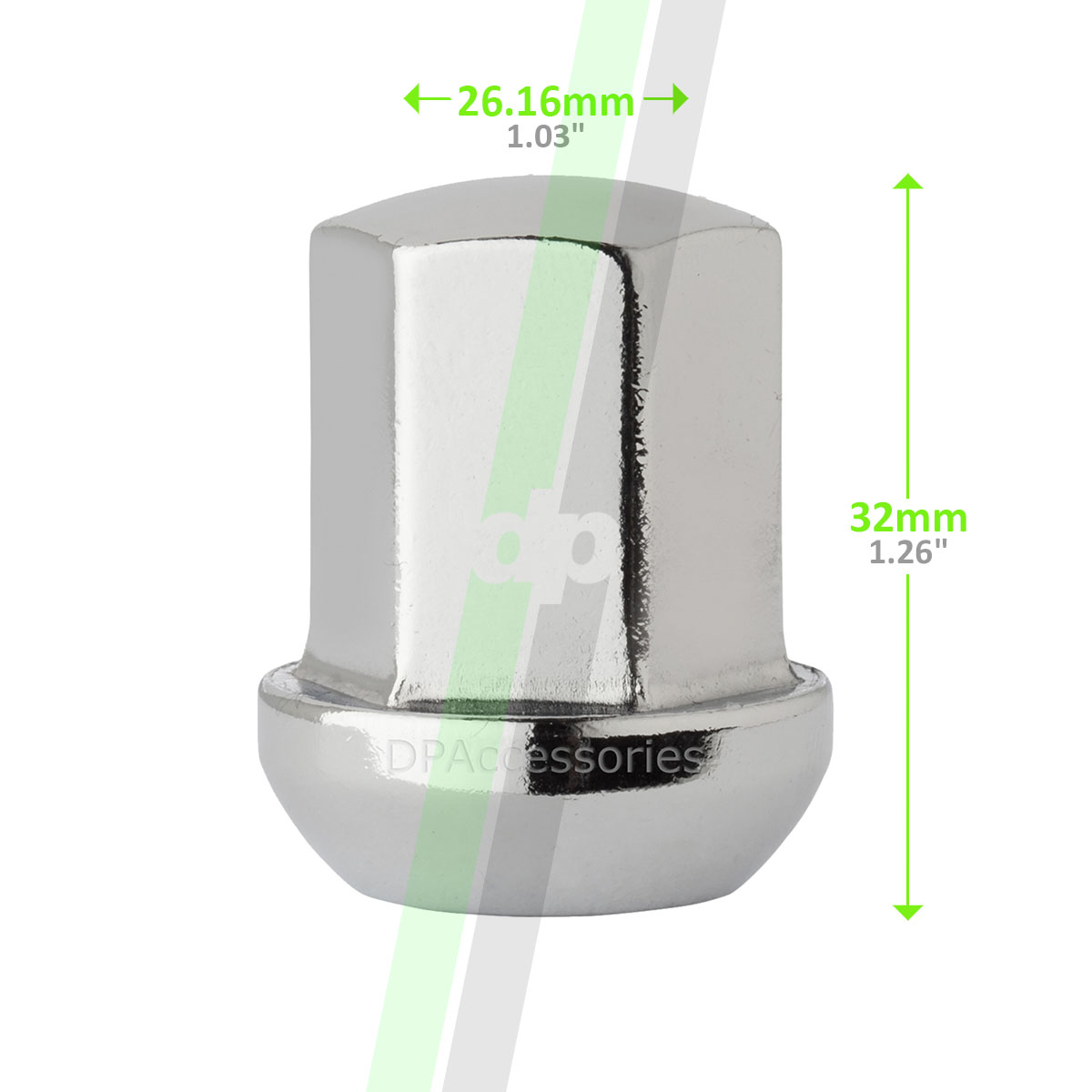 Chrome Lug Nuts for Porsche 911 928 968 Replaces 99918200336 20 Pack