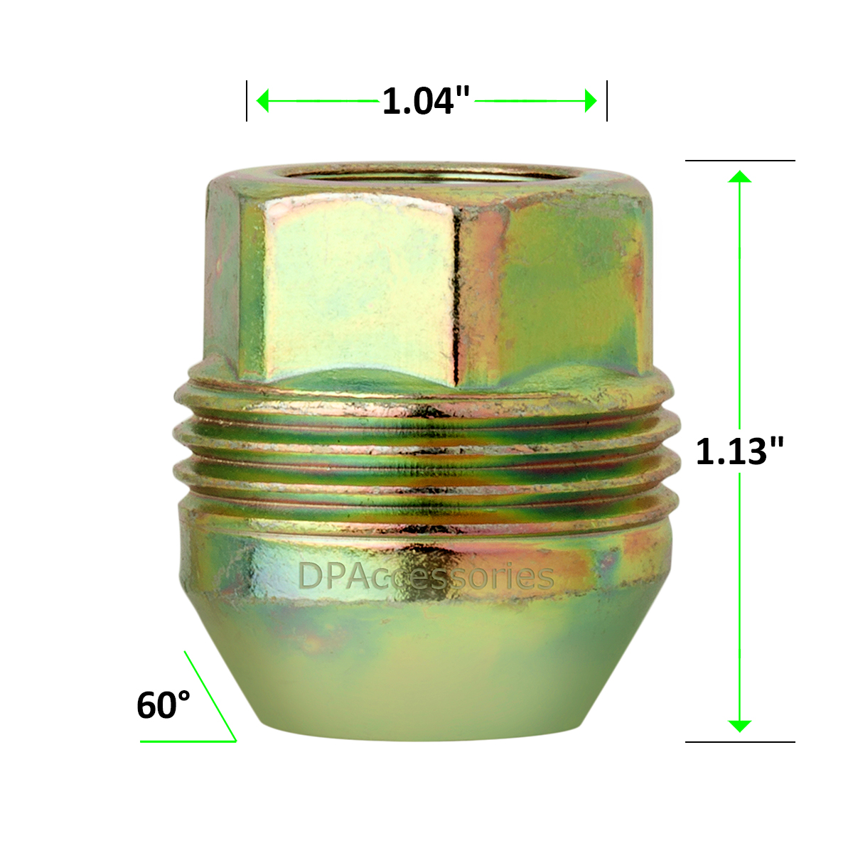 100 Dual Thread Wheel Lug Nuts M14x1.5 Replaces Chevy/GMC 9591772 /