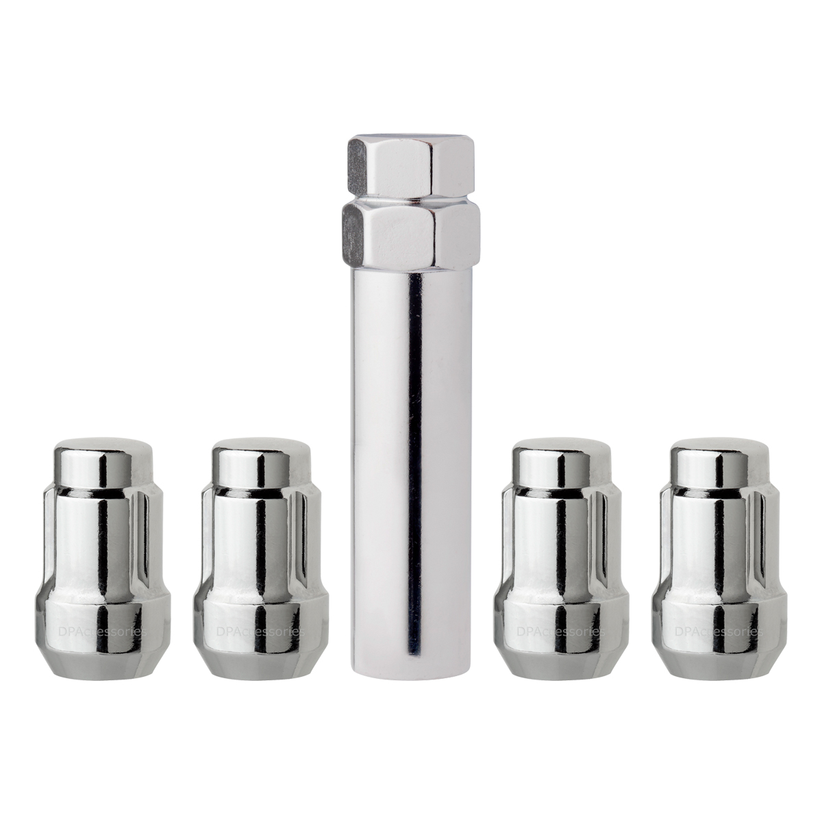 Chrome Wheel Locks 1/220 Closed End Spline Tuner Locking Lug Nuts