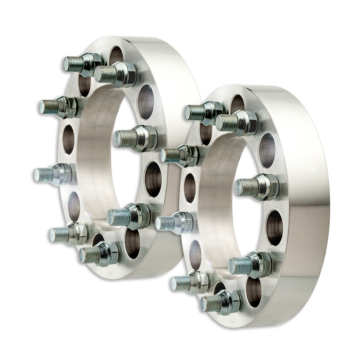 2 Billet Wheel Spacer Adapters 8x165.1/8x6.5 1.5" Width 9/16"18