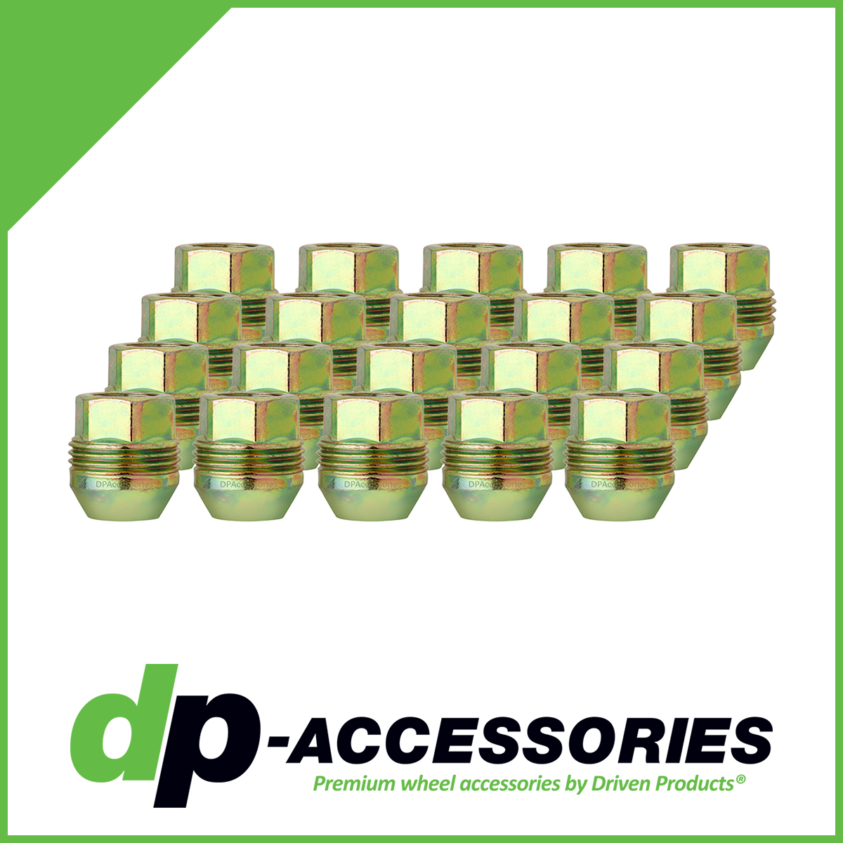 Dual Thread Wheel Lug Nuts M12x1.5 Replaces Chevy/GMC 6504266 10028615